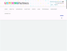 Tablet Screenshot of listeningpartnersny.com